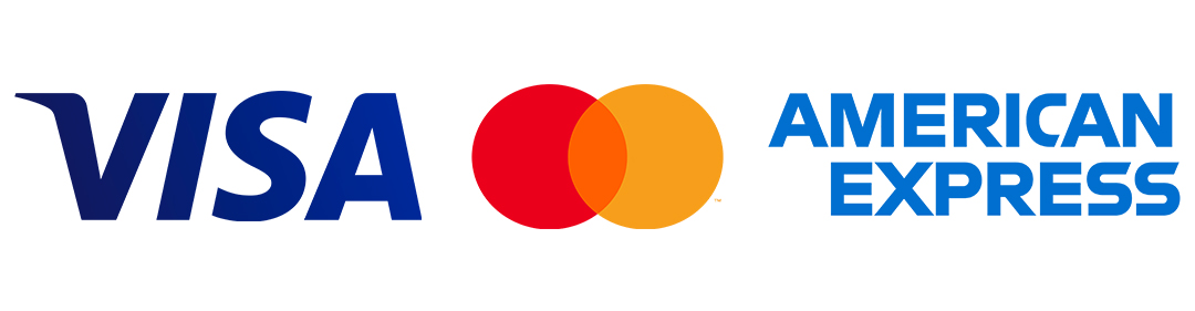 visa, mastercard and american express logos